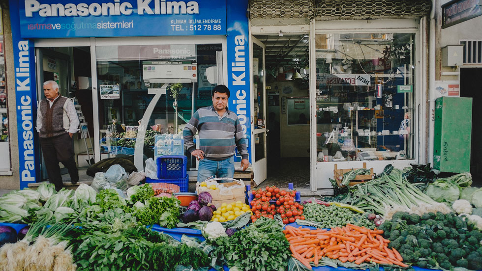 Food Shopping in Tire Turkey, Tire Markets