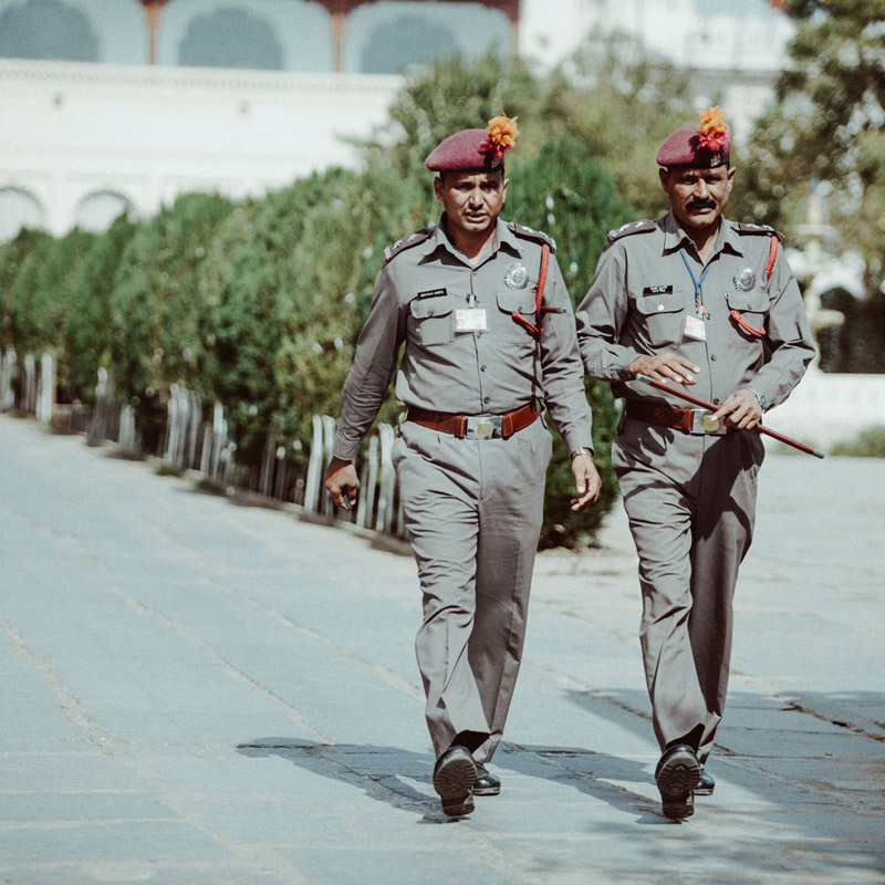 Officers in Udaipur India