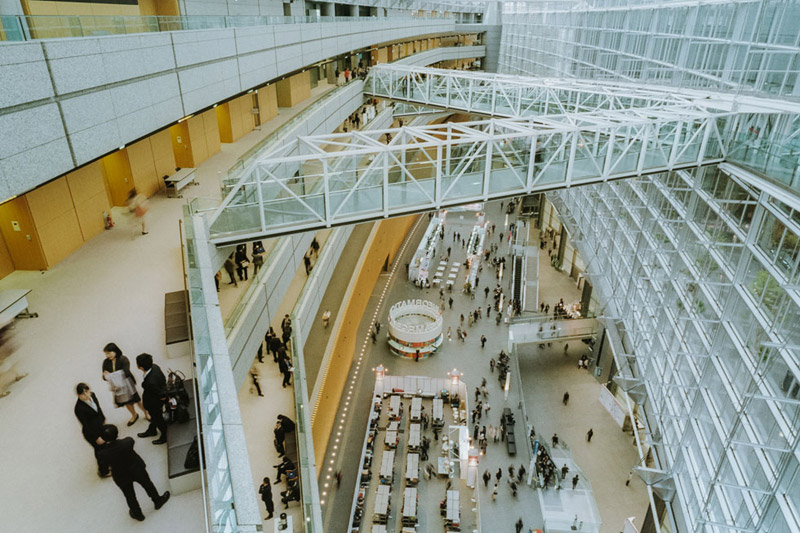 Tokyo International Forum, Tomasz Wagner, Tokyo Architecture, Contax G2, Japan 35mm Film Photography