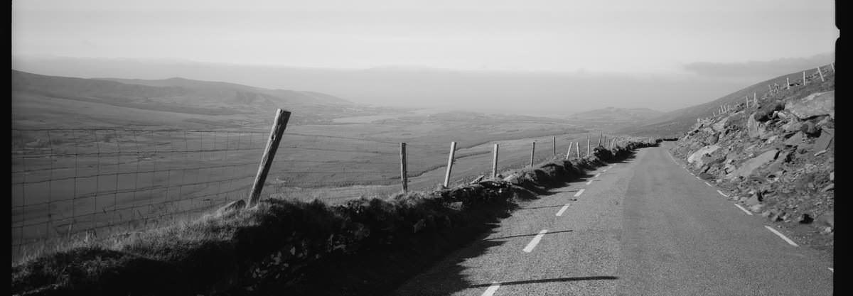 Dingle Connor Pass, Hasselblad XPAN 45mm, Kodak TriX 400, Panoramic Film Ireland