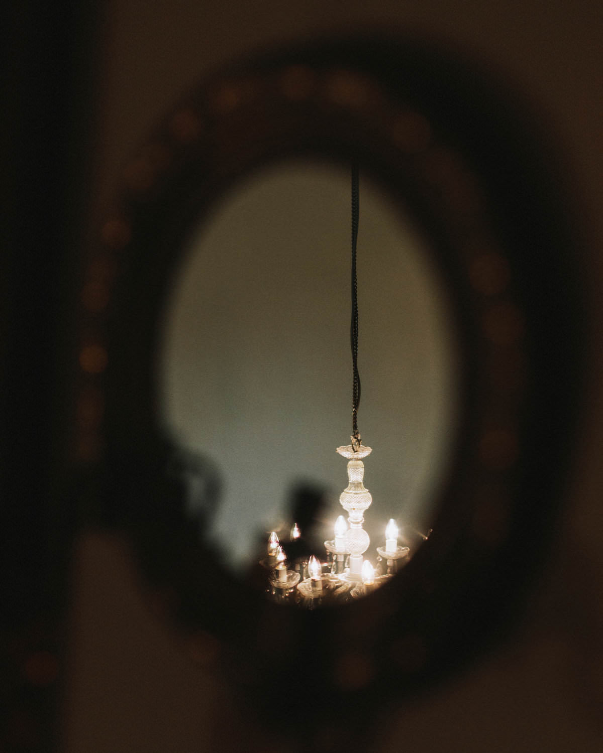 chandelier inside a french chateau