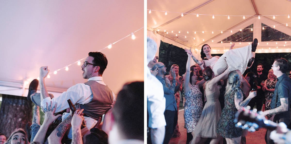 crowdsurfing wedding couple vancouver