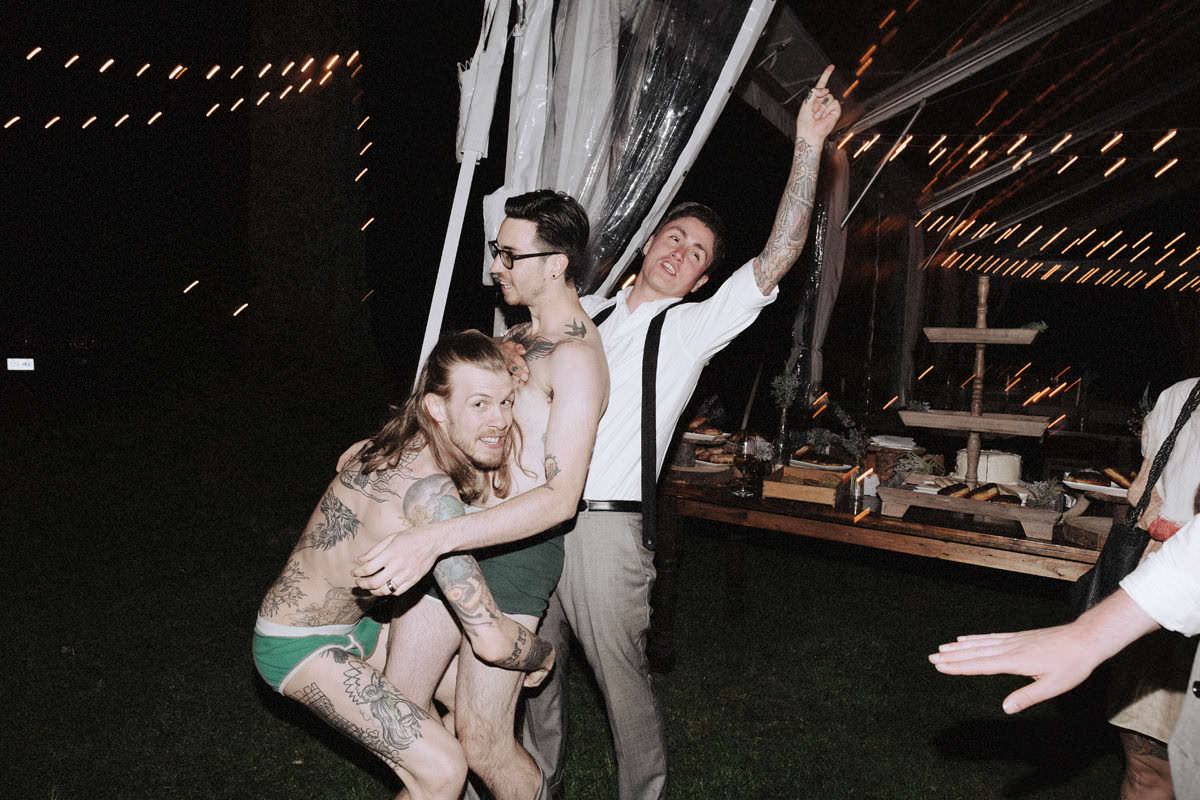 rockabilly tattooed wedding party vancouver