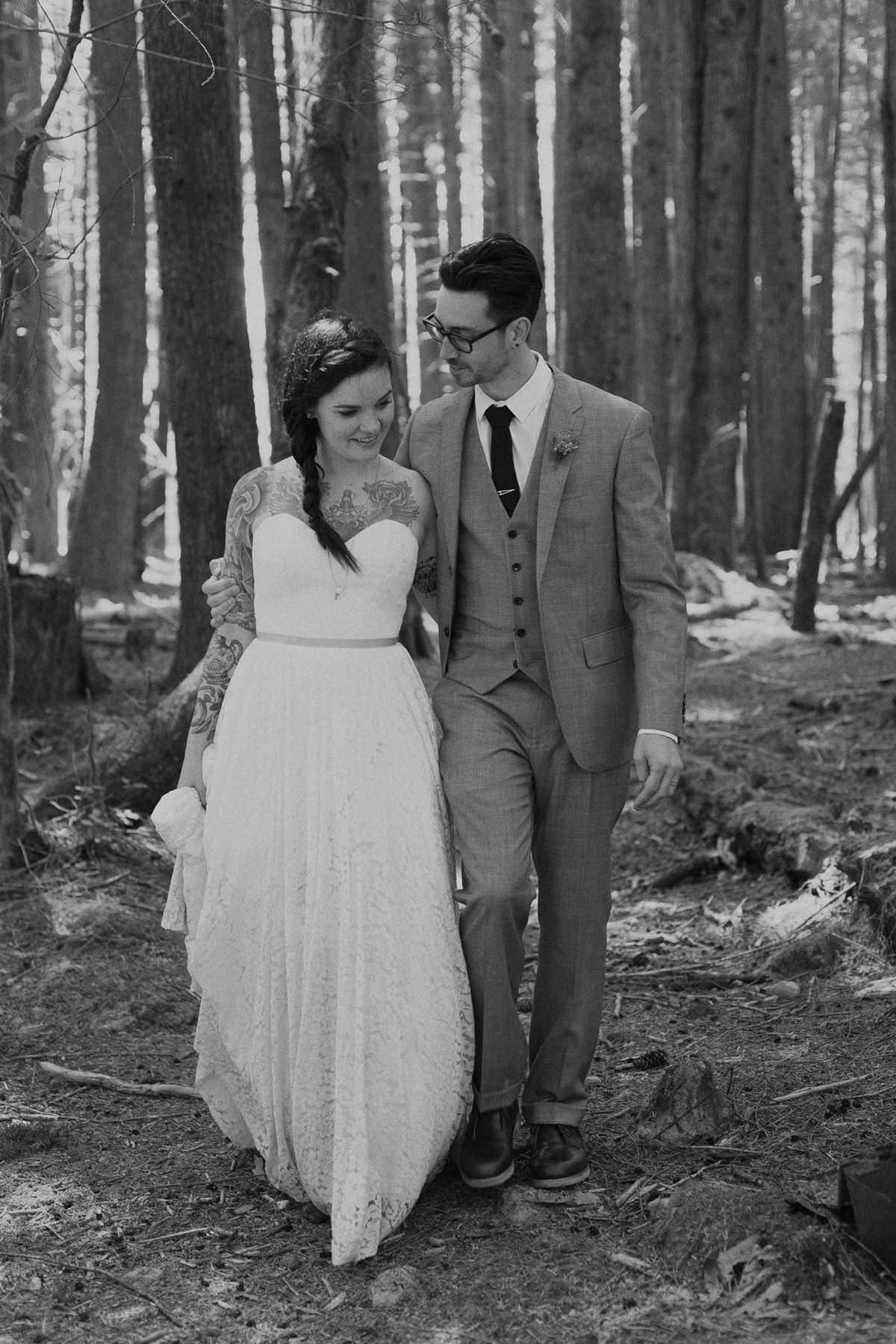 hipster wedding couple vancouver