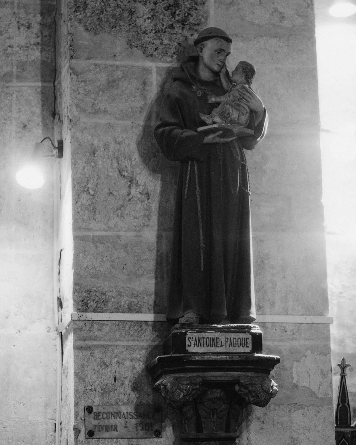 details inside a church in pessan france