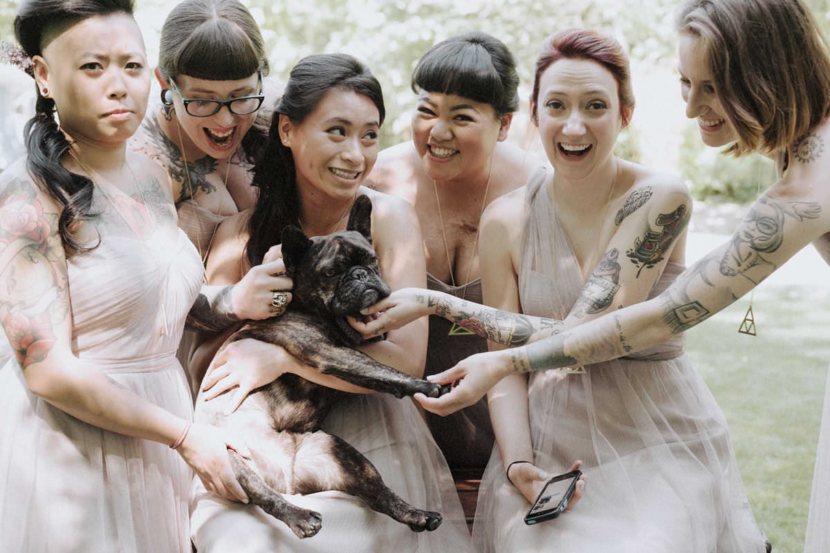 tattooed bridesmaids vancouver