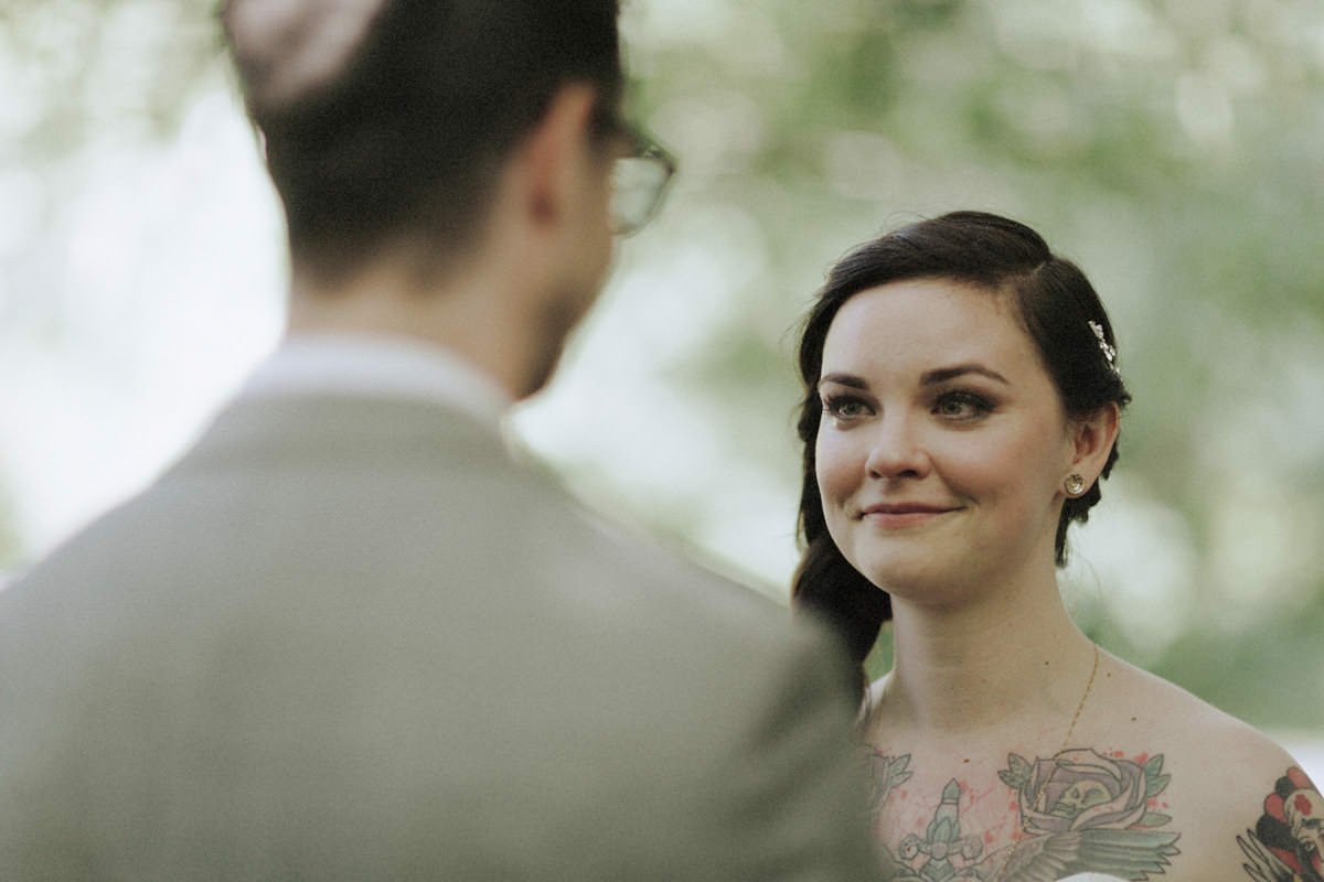 intimate whistler forest wedding