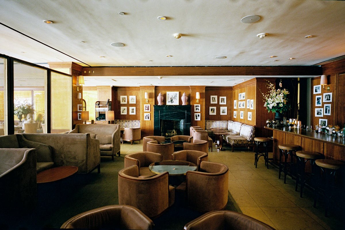 35mm film photo of Sunset Tower Hotel in West Hollywood