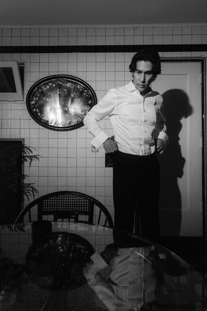 groom during his final prep stages