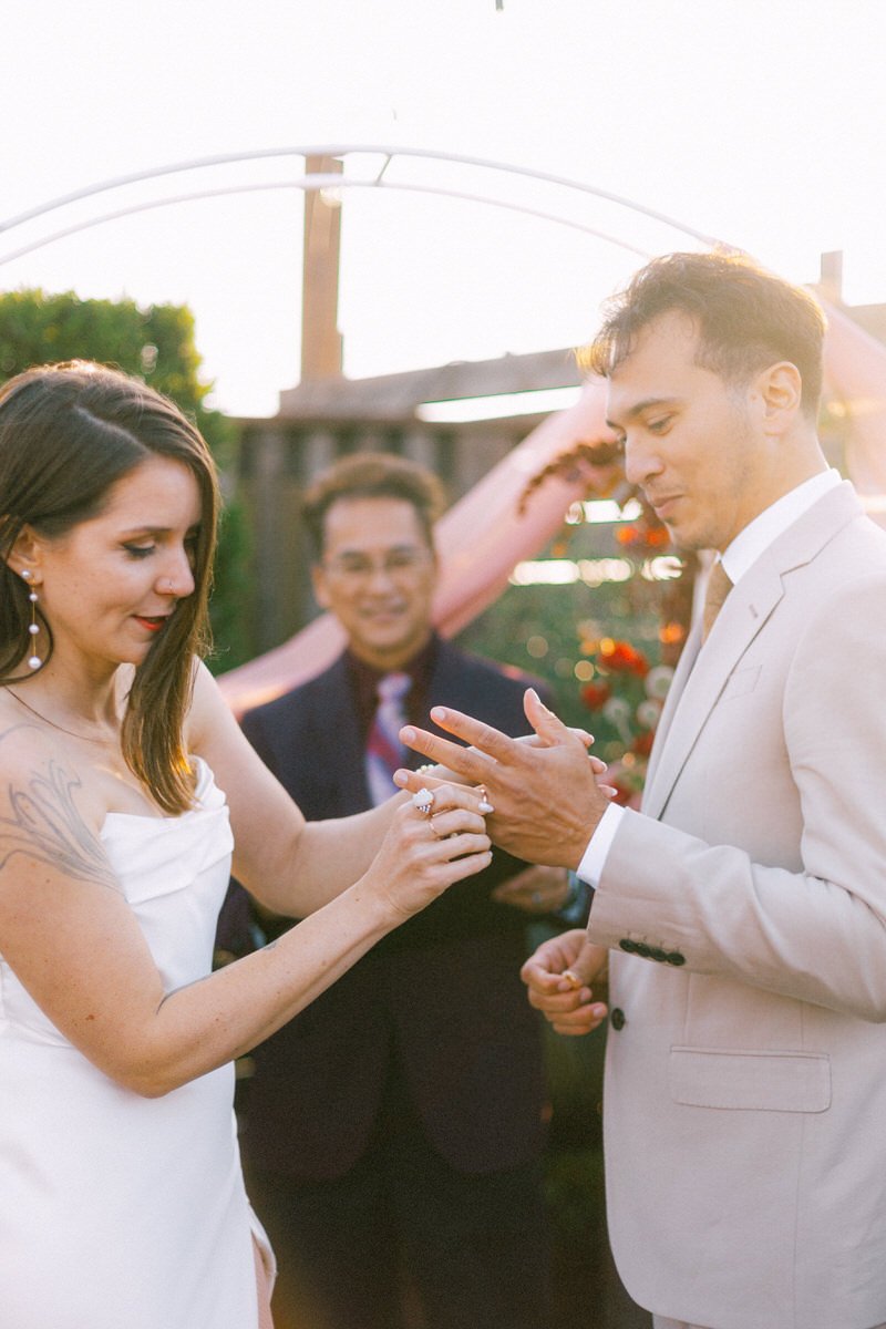 bride and groom married at Withinsodo Seattle