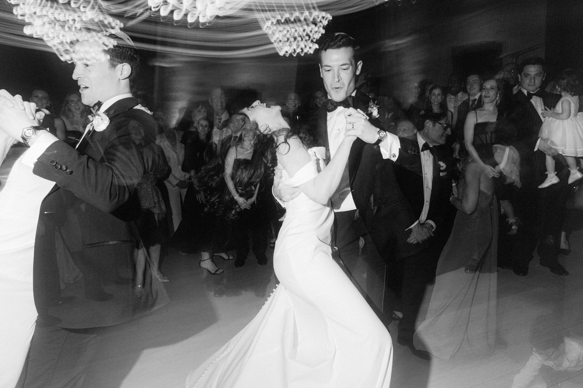 Jewish couple enjoying their first dance at the Switch House by Cescaphe