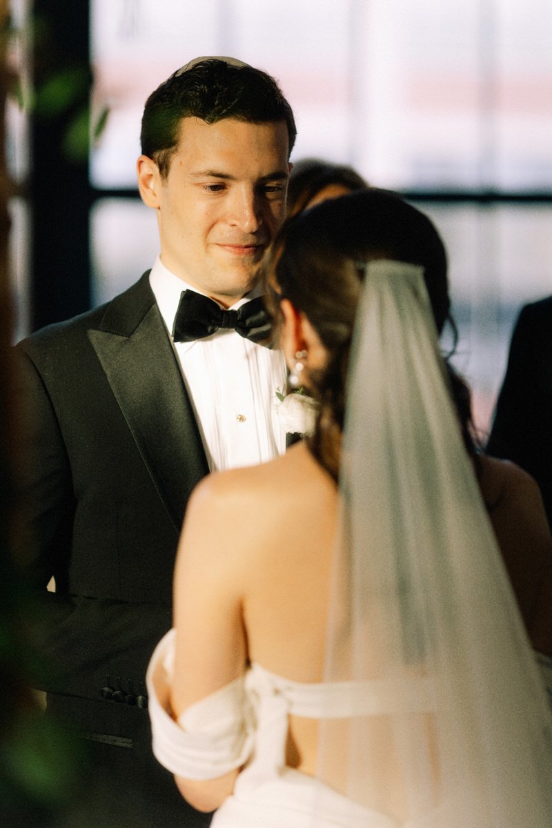 Jewish groom and bride getting married at the Switch House by Cescaphe