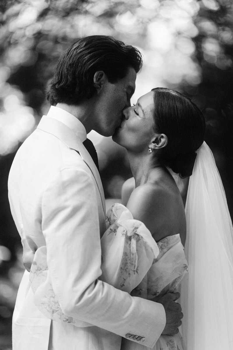 emotional first look moment between a bride and groom at the UBC Botanical Garden